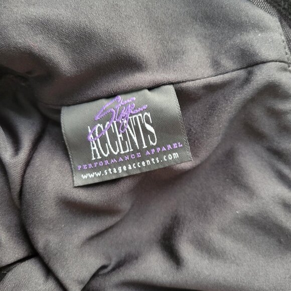 Stage Accents Black Dress Women's 8 Performance Maxi Recital Choir Dress - Picture 5 of 5